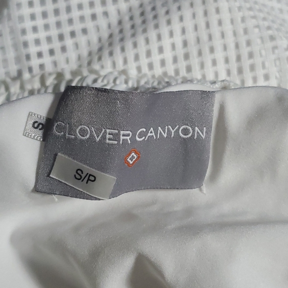 CLOVER CANYON - WHITE MESH LONG SKIRT - Picture 6 of 7